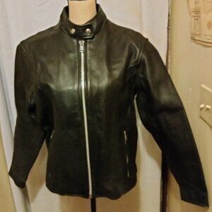 Black Leather Motorcycle Jacket